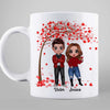 Doll Couple Under Tree Gift For Him For Her Personalized Mug