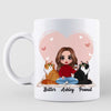 Doll Girl Pink Heart Gift For Cat Lovers Personalized Mug