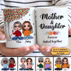 Doll Mom And Daughters Sitting Under Colorful Tree Personalized Mug