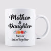 Doll Mom And Daughters Sitting Under Colorful Tree Personalized Mug