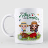 Doll Mother And Daughters Gardening Personalized Mug