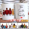 Family Dad Mom Personalized Mug