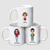Family Members Characterized Doll Gift For Family Friends Birthday Gift Personalized Family Mug