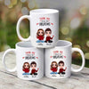 Funny Gift For Him For Her Doll Couple Sitting Personalized Mug