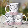 Polka Dot Name Mug Birthday Gift For Her Tea Coffee Lover Personalized Mug