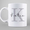 Subtle Initial and Custom Name Birthday Gift For Family Best Friends Personalized Coffee Mug