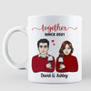 Together Since Couple Front View Personalized Mug
