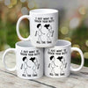 Touch Your Butt Black & White Funny Couple Gift Personalized Mug