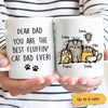 Best Fluffin' Cat Dad Ever Personalized Cat Dad Coffee Mug