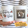 Besties At Heart Leopard Photo Personalized Coffee Mug
