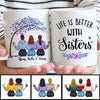 Better With Sisters Tree Personalized Mug