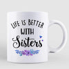 Better With Sisters Tree Personalized Mug