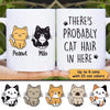 Cat Hair In Here Sitting Cat Personalized Mug