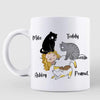 Cat Mom Don't Need An Alarm Personalized Mug