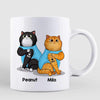 Cat Mom Says She Love You Tattoo Fluffy Cat Personalized Coffee Mug