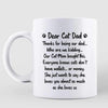 Cat Mom Says She Love You Tattoo Fluffy Cat Personalized Coffee Mug