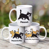 Cat Walking Personalized Coffee Mug