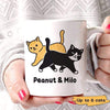 Cat Walking Personalized Coffee Mug