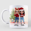 Christmas Doll Besties Personalized Mug