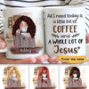 Coffee And Jesus Personalized Mug