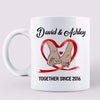 Couple Together Since Hand In Hand  Gift For Her For Him Personalized Mug