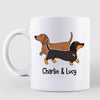 Dachshund Dog Hair In Here Personalized Coffee Mug