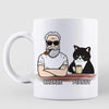 Dear Cat Dad Old Man Personalized Mug