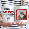 Dear Cat Mom Photo Personalized Cat Coffee Mug