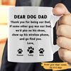 Dear Dog Dad Naughty Dog With Paw Personalized Dog Dad Coffee Mug