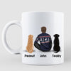 Dog Dad Real Men Love Dogs Personalized Coffee Mug