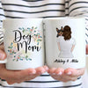 Dog Mom Peeking Personalized Dog Mom Coffee Mug