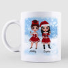 Doll Besties There Is No Greater Gift Winter Gift For Besties Sisters Siblings Personalized Mug