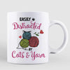 Easily Distracted By Cats And Yarn Personalized Mug