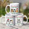 Fluffy Cats Meowy Christmas Human Servant Personalized Mug