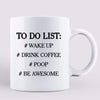 Funny Dad Grandpa Uncle To Do List Cartoon Man Personalized Coffee Mug