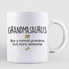 Grandmasaurus And Kis Personalized Mug