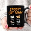Halloween Cat Spooky Cat Mom Personalized Cat Mom Coffee Mug