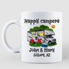 Happy Campers Campsite Personalized Mug