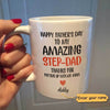 Happy Father's Day Amazing Step Dad Personalized Coffee Mug