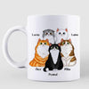 Happy Pawther‘s Day Dad Fluffy Cat Personalized Mug