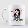 Just A Girl Who Loves Sleeping Dogs Chibi Personalized Coffee Mug