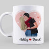 Kissing Couple  Gift For Him For Her Personalized Mug