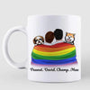 LGBT Couple And Dogs  Gift For Him Personalized Coffee Mug