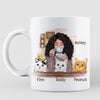 Life Better Cat Coffee Girl Personalized Mug