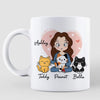 Life Is Better With Cats Chibi Personalized Coffee Mug