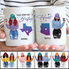 Long Distance Front View Besties Personalized Mug