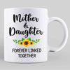 Love Between Mother & Daughter Sunflower Personalized Coffee Mug