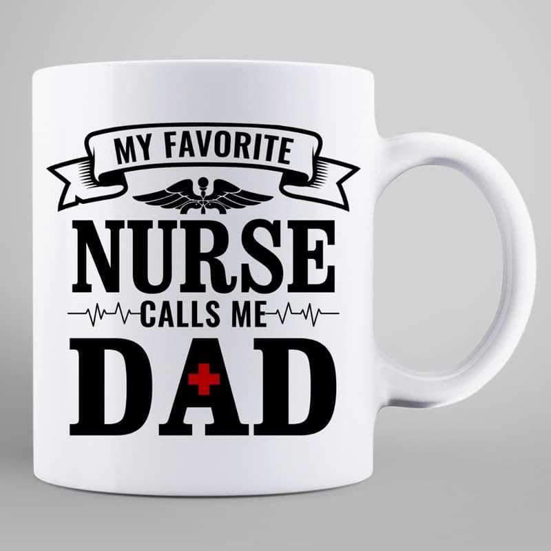 Not All Heroes Wear Capes Nurse and Dad Personalized Mug