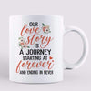 Our Love Is A Journey Wedding Couple On Car Personalized Mug