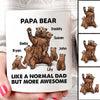 Papa Bear And Kids Personalized Mug